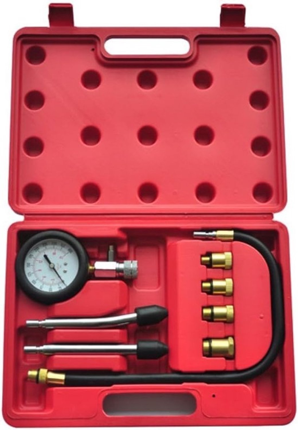 Compressietester Set - Motor Tester - Benzinemotor Controleren - 9 Delige Set - 0-20 Bar