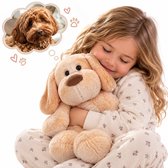 Rosfelde Verzwaringsknuffel Billie het Hondje – Weighted Stuffed Animal 2 KG – Sensorisch Speelgoed tegen Stress & Angst – Verzwaarde Knuffel voor Kind & Volwassene – 30 cm – Machinewasbaar