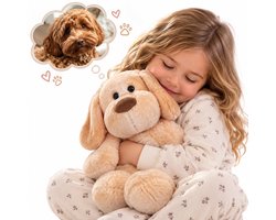 Rosfelde Verzwaringsknuffel Billie het Hondje – Weighted Stuffed Animal 2 KG – Sensorisch Speelgoed tegen Stress & Angst – Verzwaarde Knuffel voor Kind & Volwassene – 30 cm – Machinewasbaar