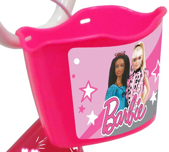 12 inch Barbie fiets met luchtbanden, poppenzitje en mandje van Volare — afbeelding 5