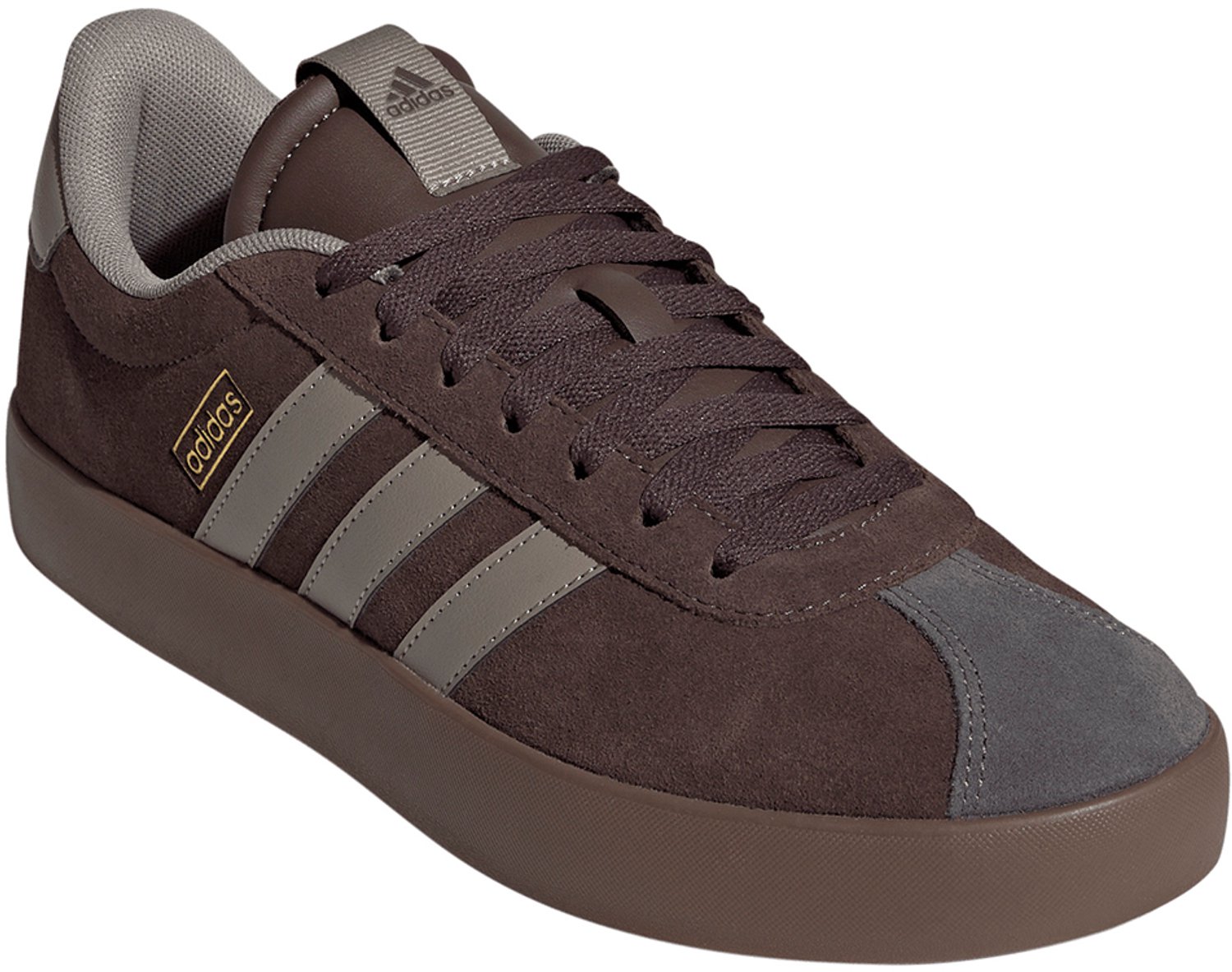 adidas VL Court 3.0 Sneakers Leer Veterschoenen Maron Bont