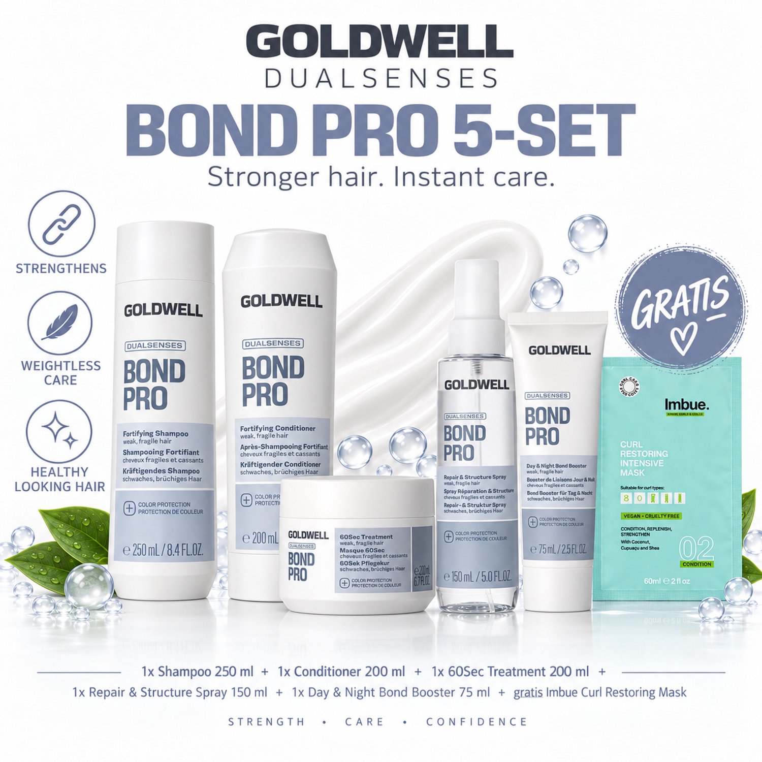 Goldwell Dualsenses Bond Pro Complete Set + Gratis Imbue Masker