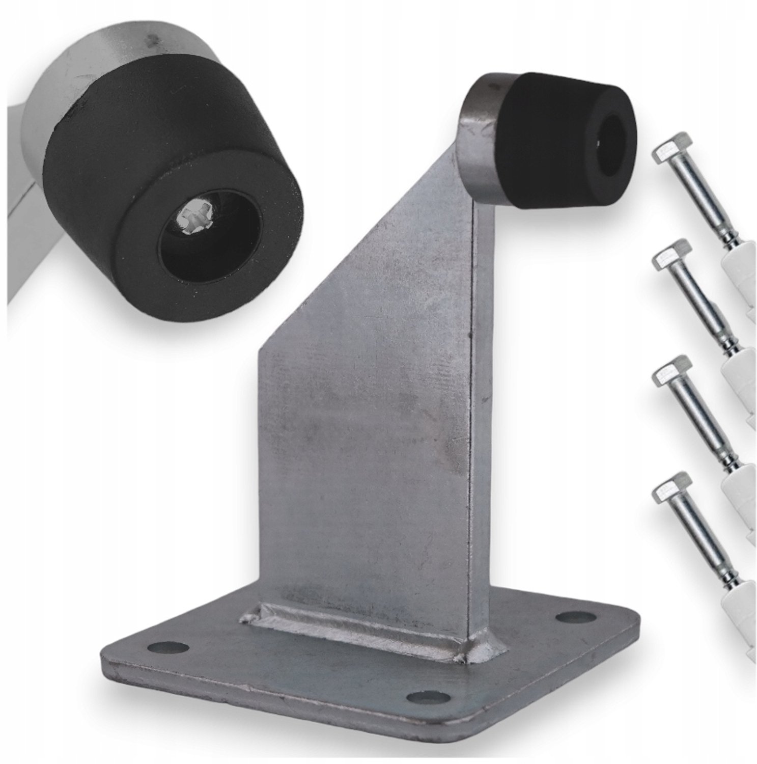 Gegalvaniseerde Poortstopper H-142mm - Robuuste Deurstopper