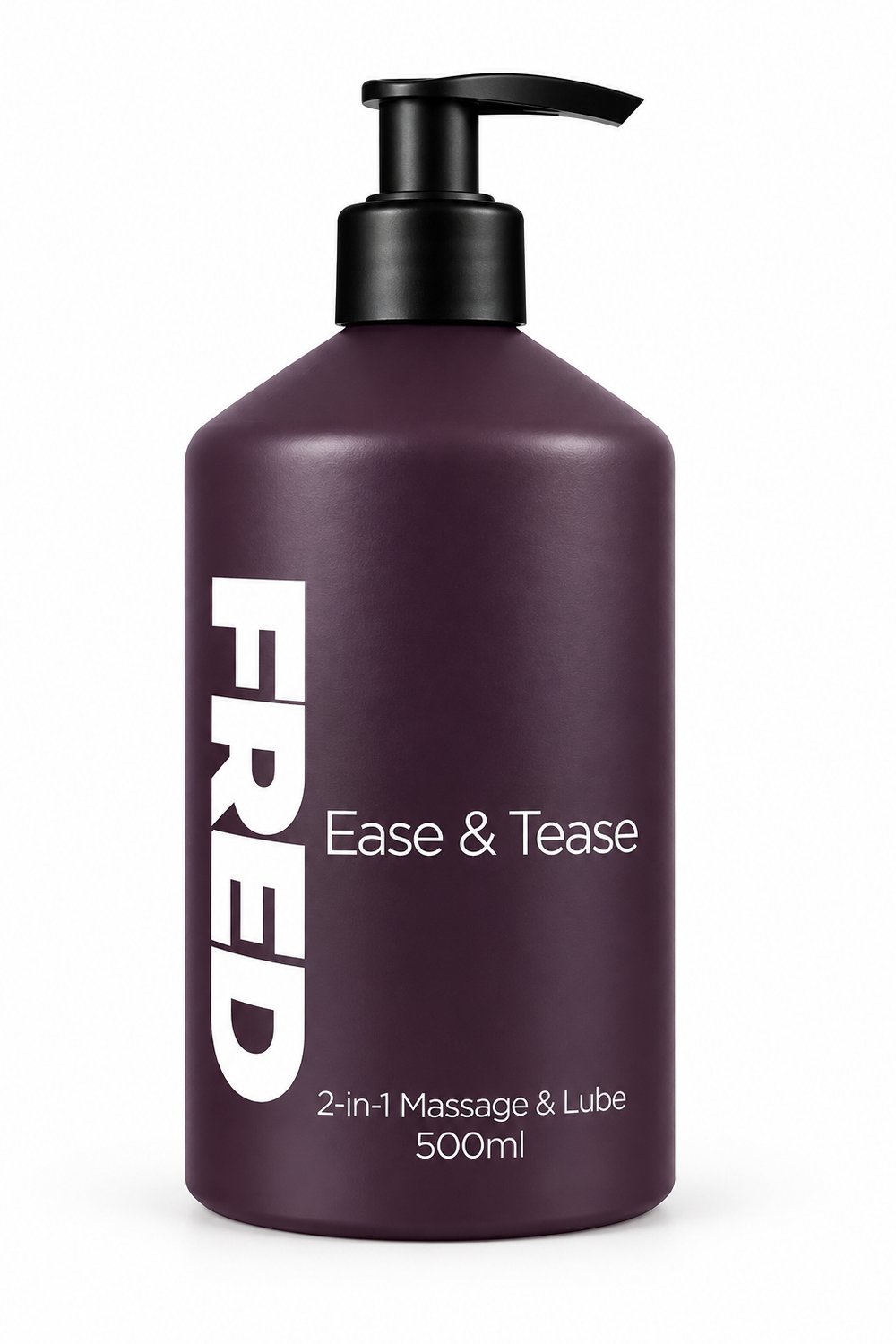 FRED 2-in-1 Massage & Glijmiddel 500ml op waterbasis - Aluminium fles