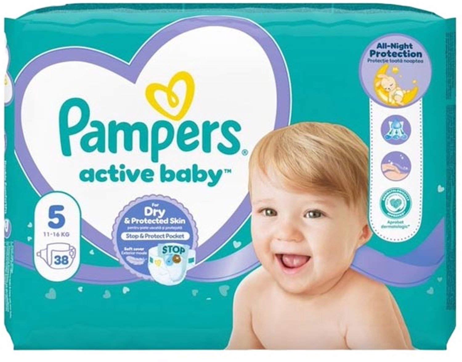 Pampers Active Baby luiers maat 5 | 38 stuks