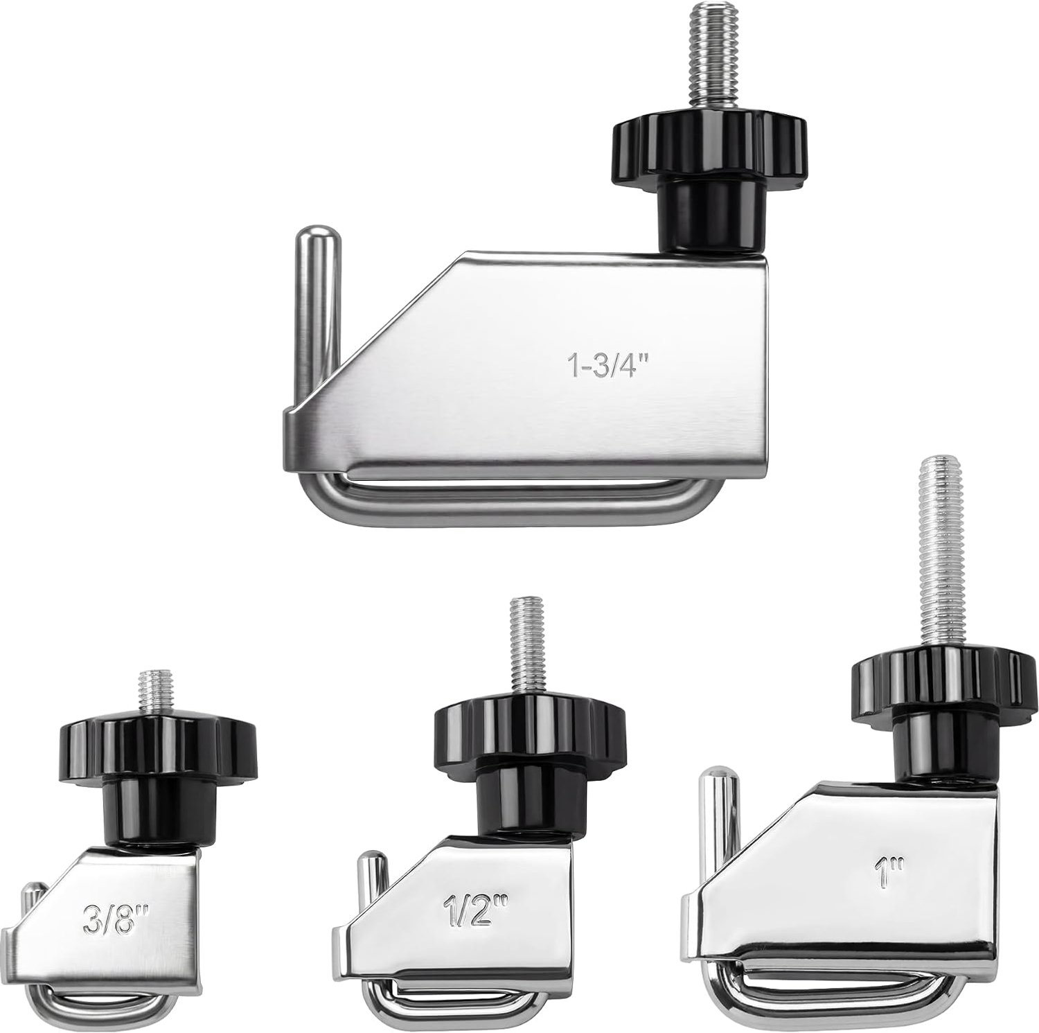 Hose clamp set 1-3/4" 1" 1/2" 3/8" - verstelbaar - stevig fixeren - voor veilig bevestigen van vloeistofleidingen - Homevero