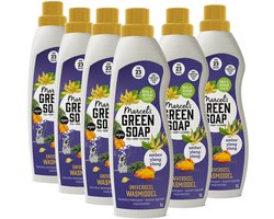 Marcel's Green Soap Universeel Wasmiddel - Amber & Ylang Ylang - 6 x 1L - 138 wasbeurten