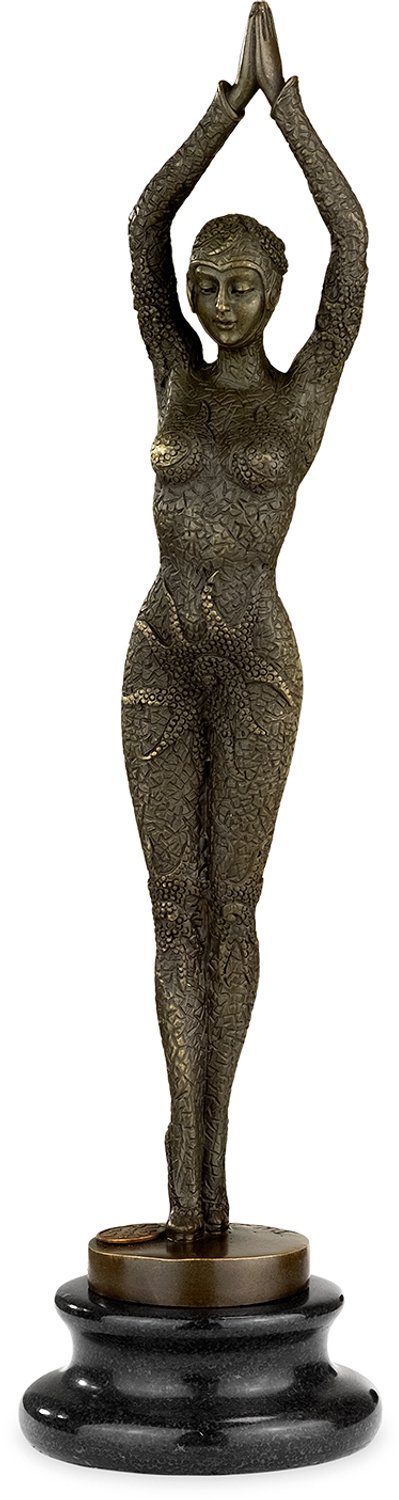 Moritz bronzen sculptuur Starfish – vrouw in badpak – decoratief kunstobject – 29 cm hoog