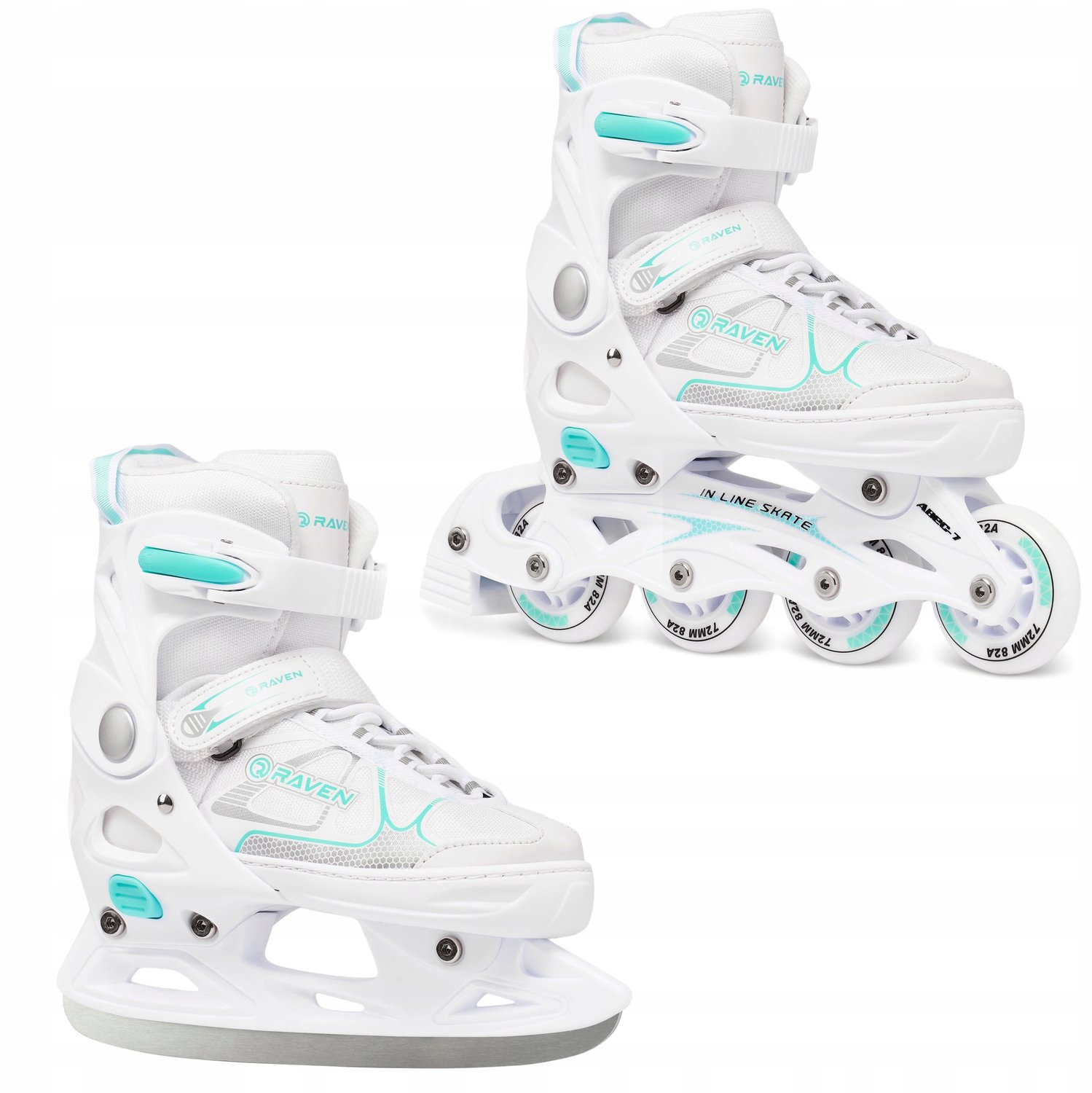 RAVEN Spirit 2-in-1 IJshockey Skates/Rolschaatsen