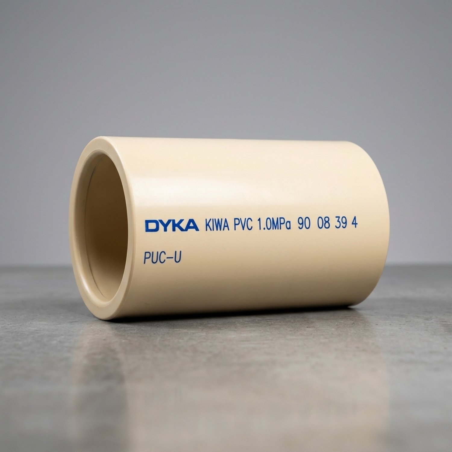 DYKA PVC Overschuifmof KIWA PN10 90mm 2x mof crème