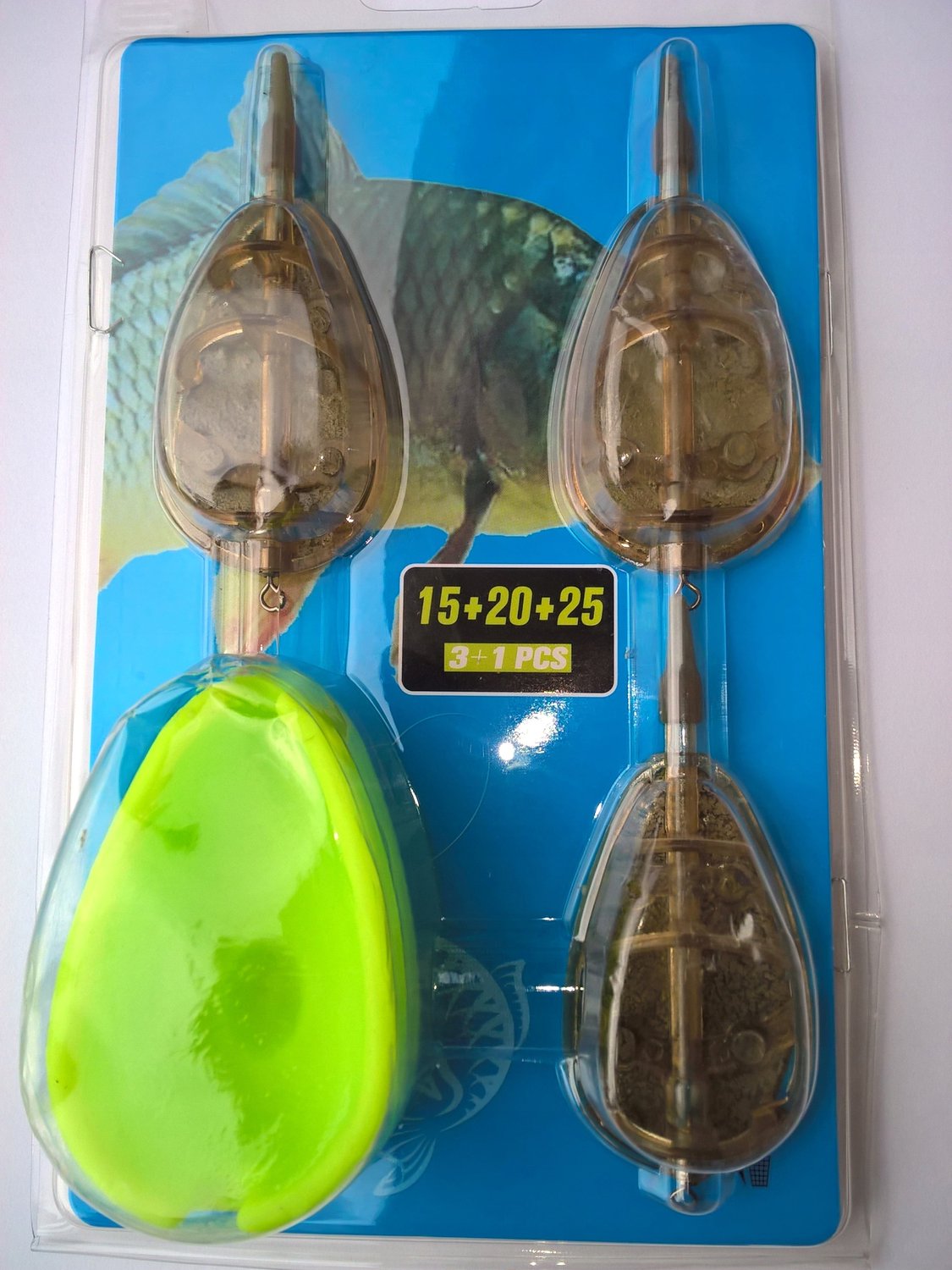 Miracle Fish Method Feeder Set 3 Stuks (15g, 20g, 25g) met Vorm
