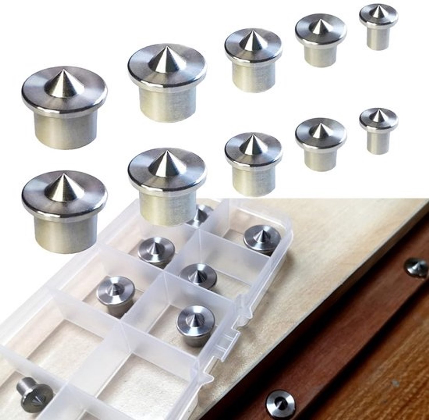 Centrale Pluggen Set - Timmerhulpstukken - Houtbewerking - Vijf Maten - 6.3mm tot 1.27cm
