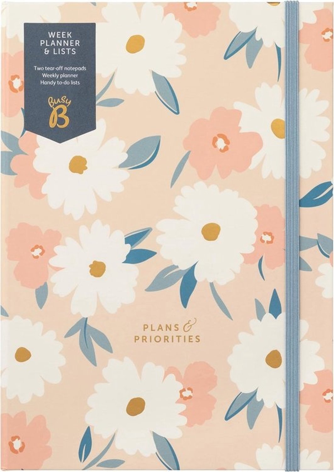 Weekplanner Met Lijsten - Agenda Organizer - Dagelijkse Planning - Afscheurbare Pagina's - A5 Formaat - Bloemenprint