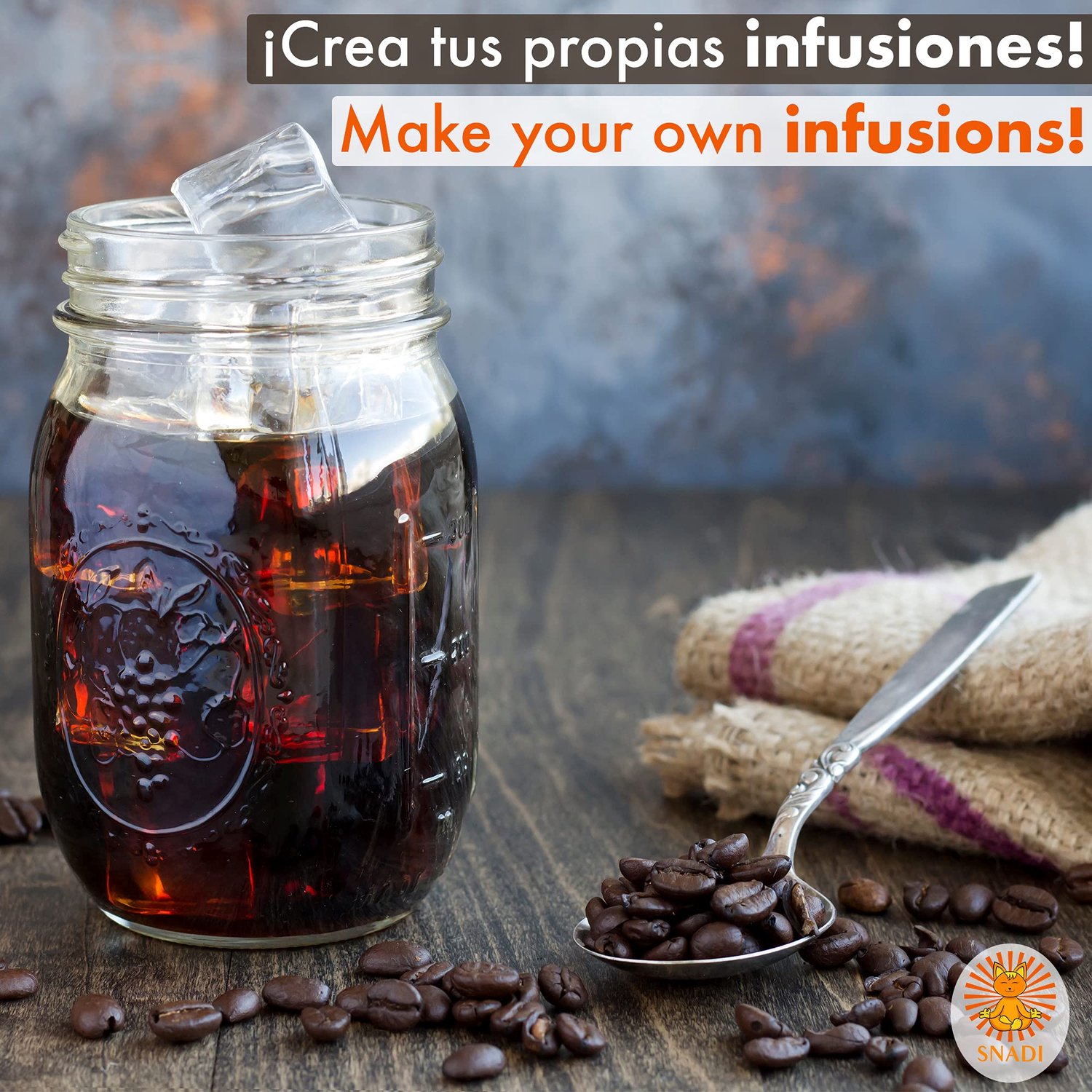 SnelShoppen - Kjug Cold Brew Koffie Maker 2 Liter, Inbreekbare Jugs met Fijnmazig Filter, Airtight Deksel, Tritan, BPA-vrij, Ideaal voor Thuis, Tuin,
