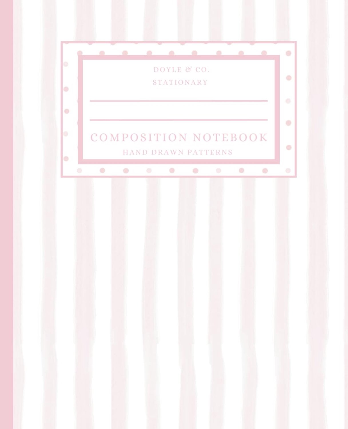 Composition Notebook: Light Pink Stripes - ShopVlot