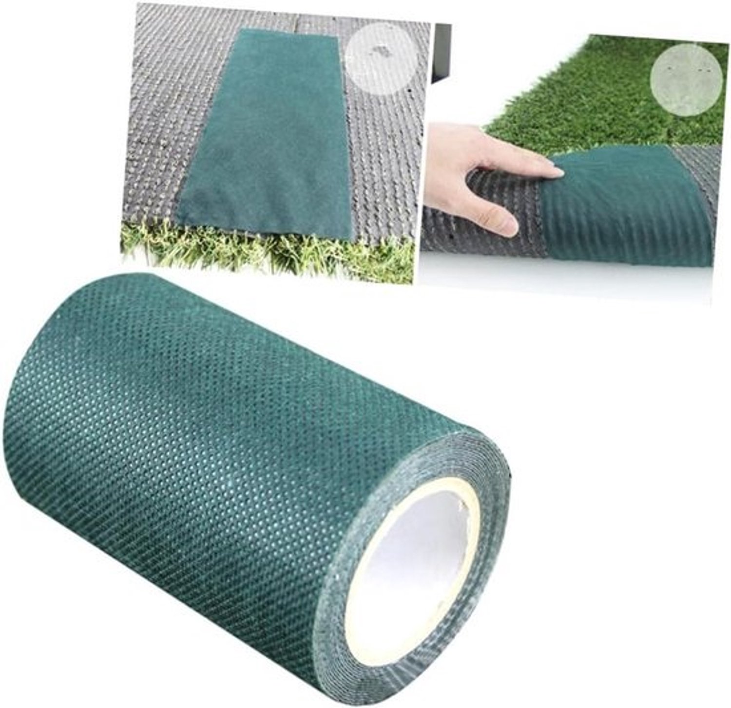 Kunstgras Tape - Verbindingstape Tapijt - Kunstgras Leggen - Waterdicht Weerbestendig - 15cm X 10m - Groen