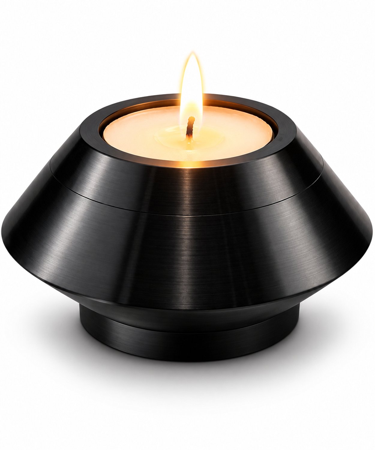 Akerz Urn Waxinelichthouder - Zwart - Kaars - Urn Klein - Urnen Volwassenen - Urn Hond - Urn voor As - Roestvrijstaal