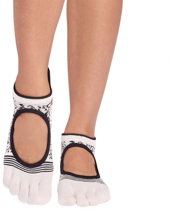 Toesox Full Toe Bellarina Tec Pilates Grip Sokken Wit EU 36-38 1/2 Vrouw van ToeSox — afbeelding 2