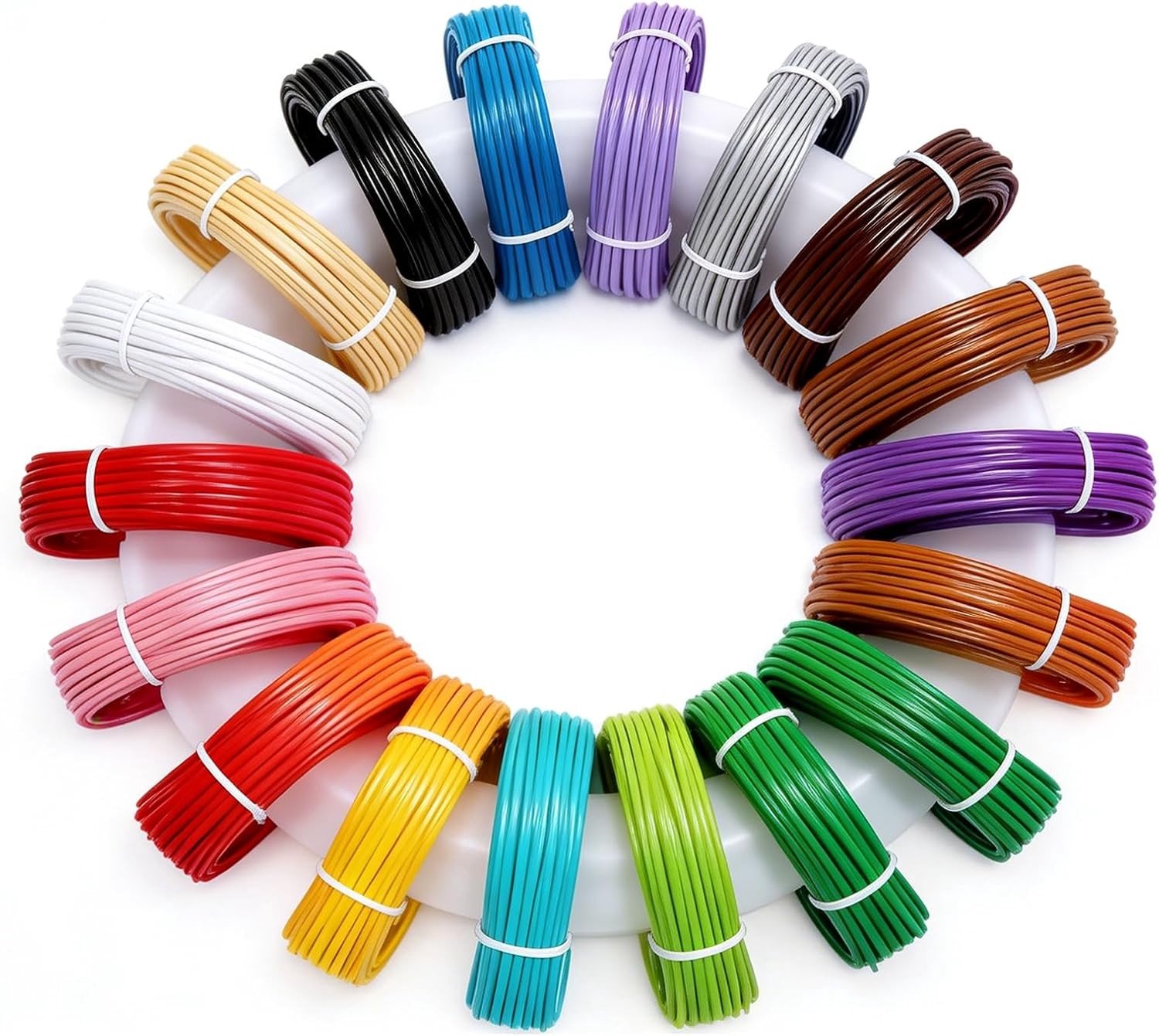 3D-pen Filament - Multicolor - 20 Rollen van 10 m - PLA Materiaal - Voor Creatieve Projecten