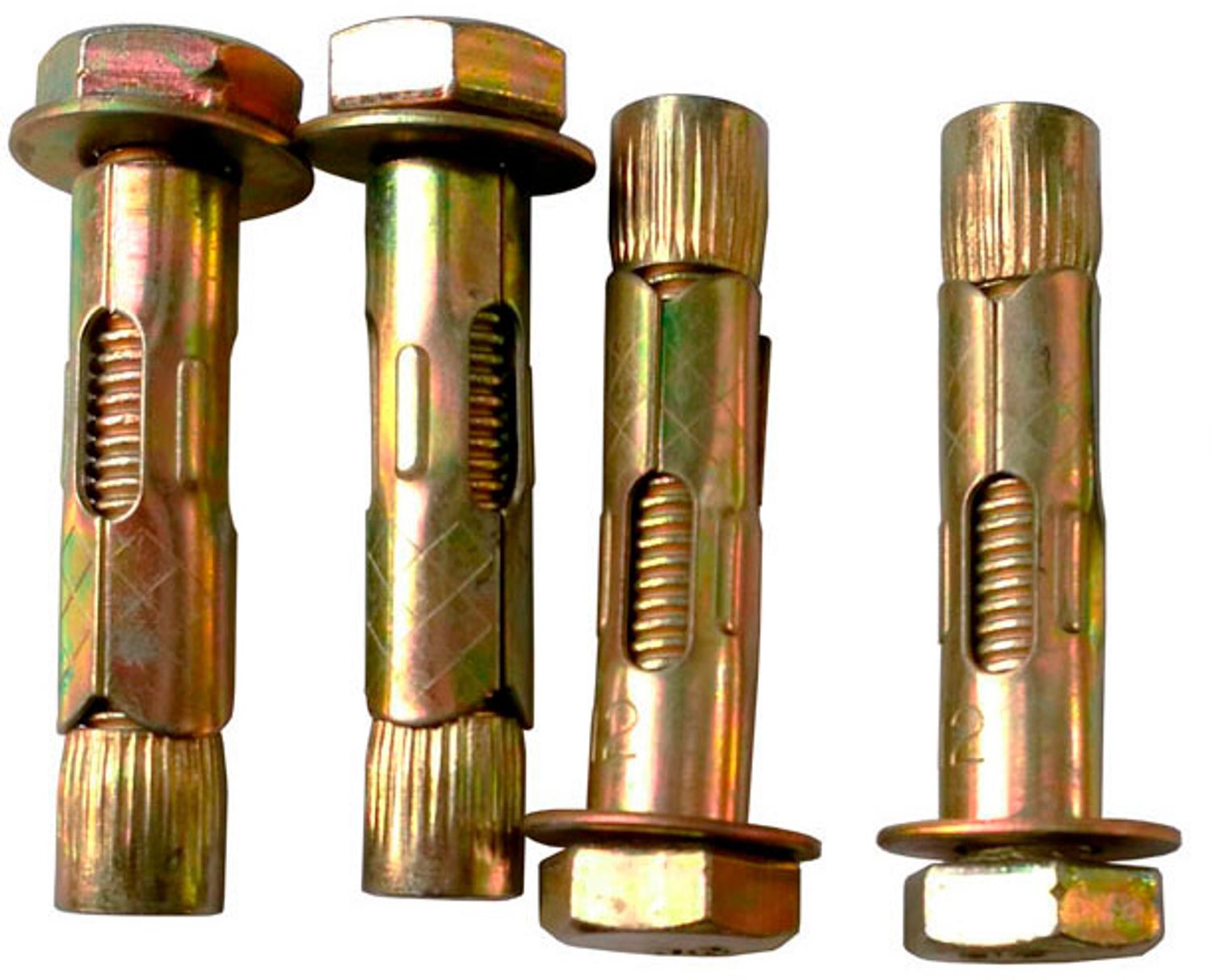 BEVESTIGINGSSET voor verankering Pakketbrievenbus - M8 - 65mm lang - moer + sluitring - 4 stuks - M8 - 65mm lang - Keilbouten