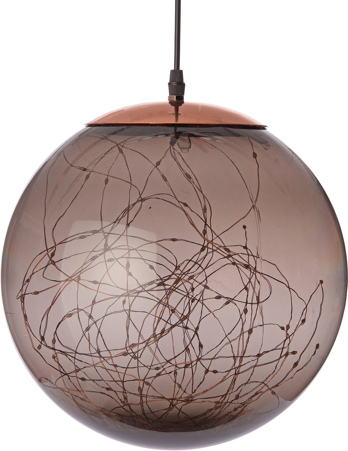 Anna's Collection LED bal smokey 300 flitsende lampjes 35cm, classic warm
