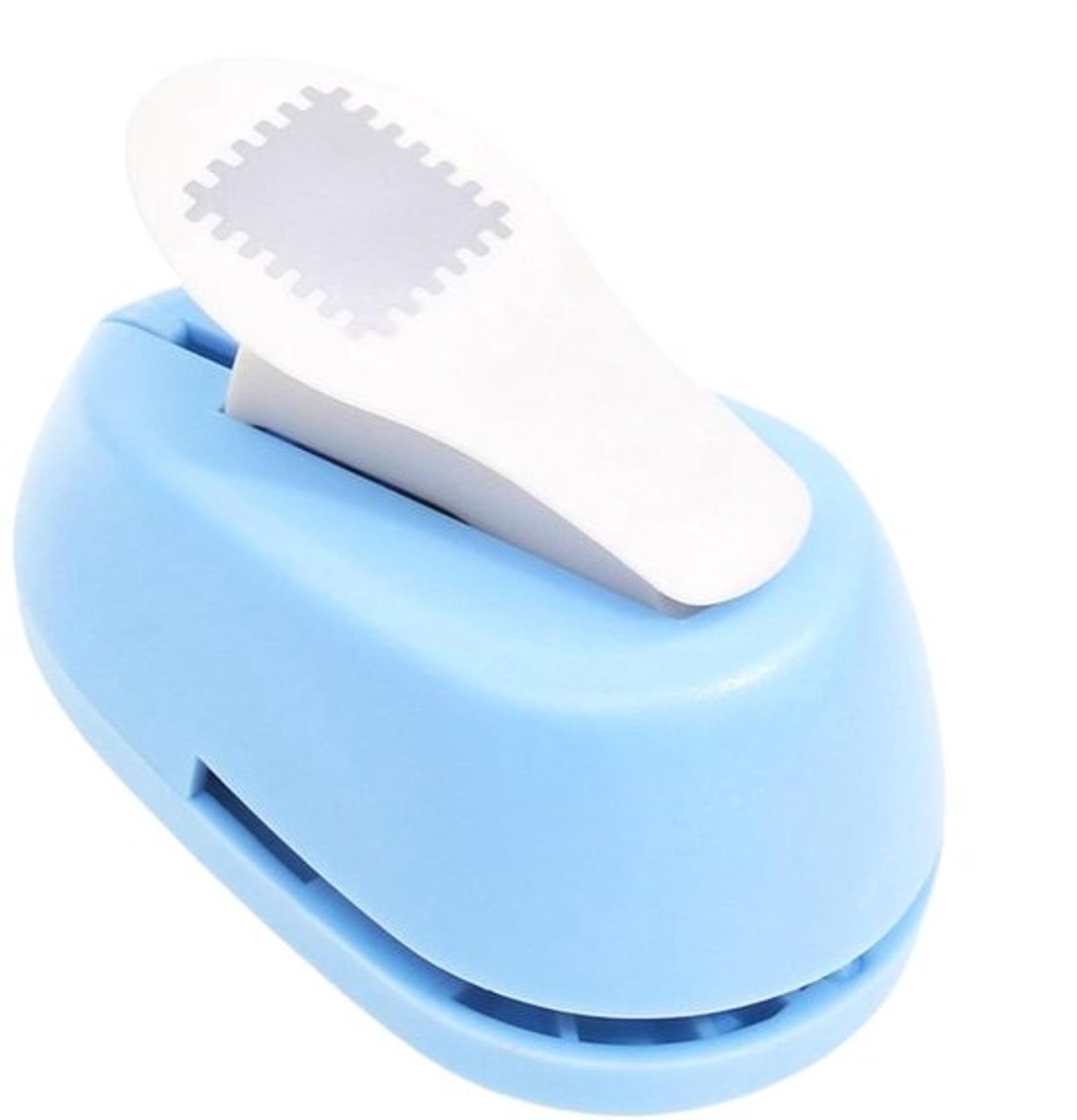Vierkante papierperforator - Papierpons voor hobby - Voor kaarten maken - Nauwkeurige snede - 8 x 5.4 x 5 cm - Meerkleurig