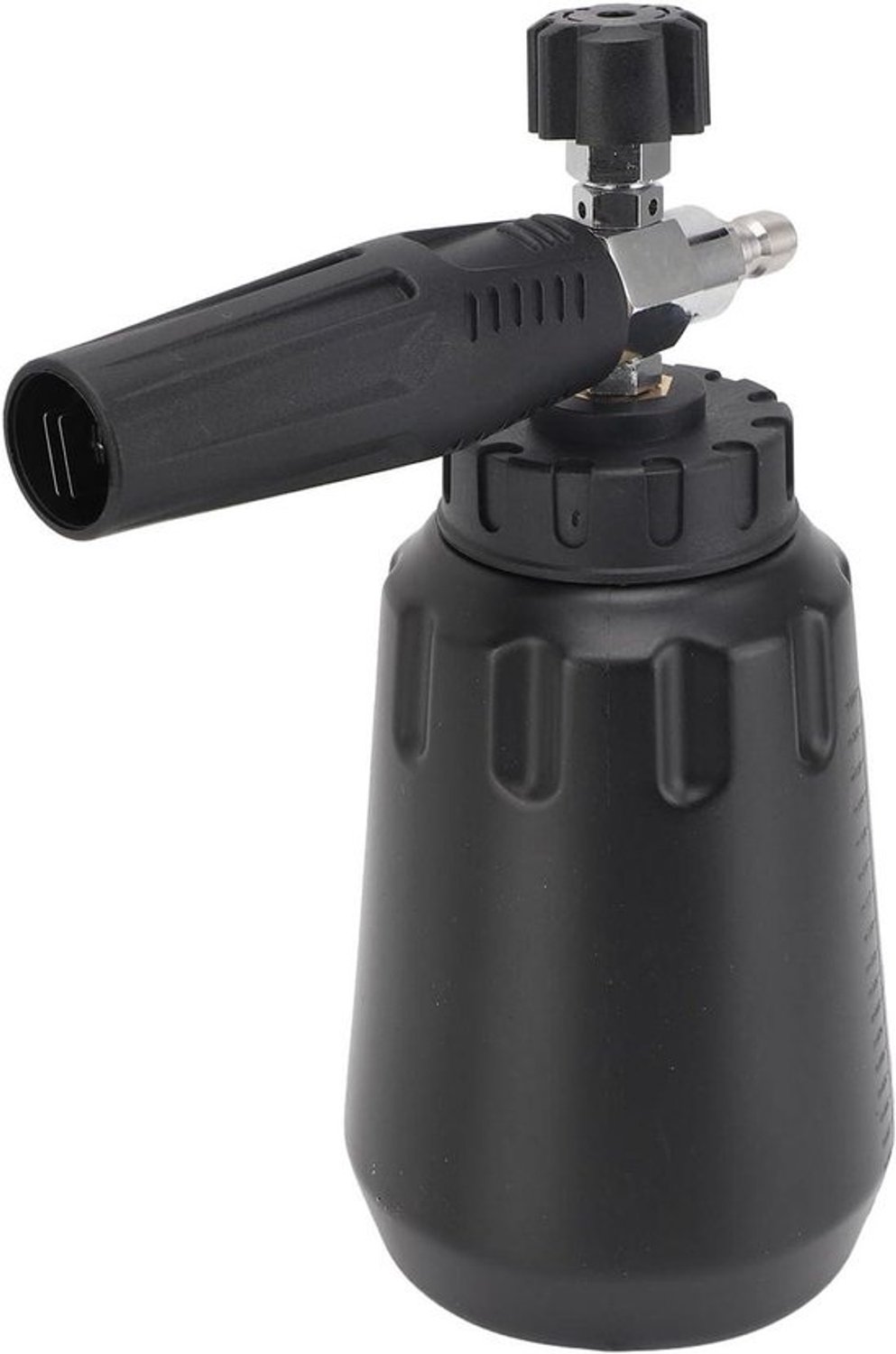 Schuimkanon voor hogedrukreiniger - Zeepdispenser - Voertuigen wassen - RVS en ABS - Fles 1000 ml - Zwart