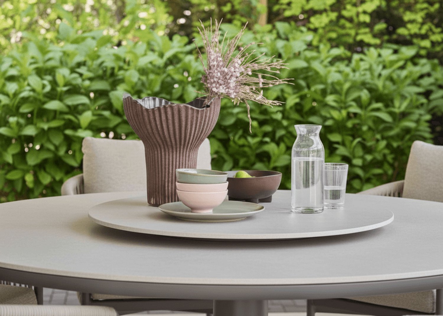 Apple Bee Bora Bora Garden Dining Set 7-Piece - Taupe - 6 People - Rope