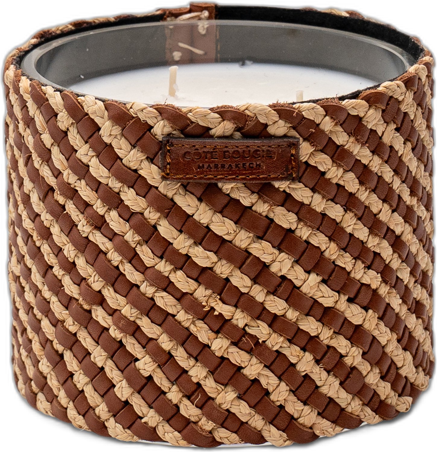 Côté Bougie geurkaars Raphia Cuir May- Amber -M Bruin