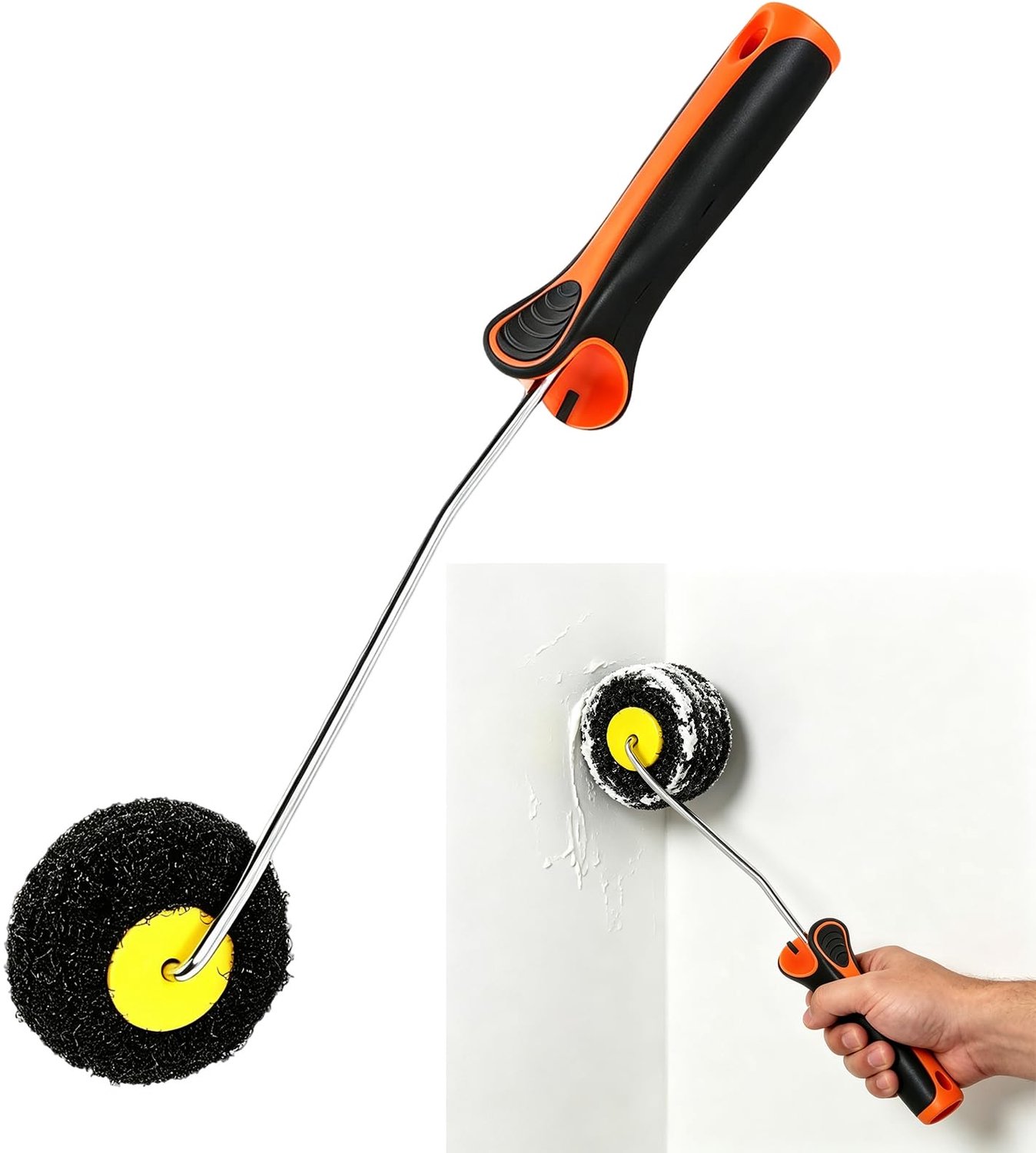 Plamuurroller 25 cm - hoekroller - voor plamuurmassa en rolpleisterwerk - m-winkel