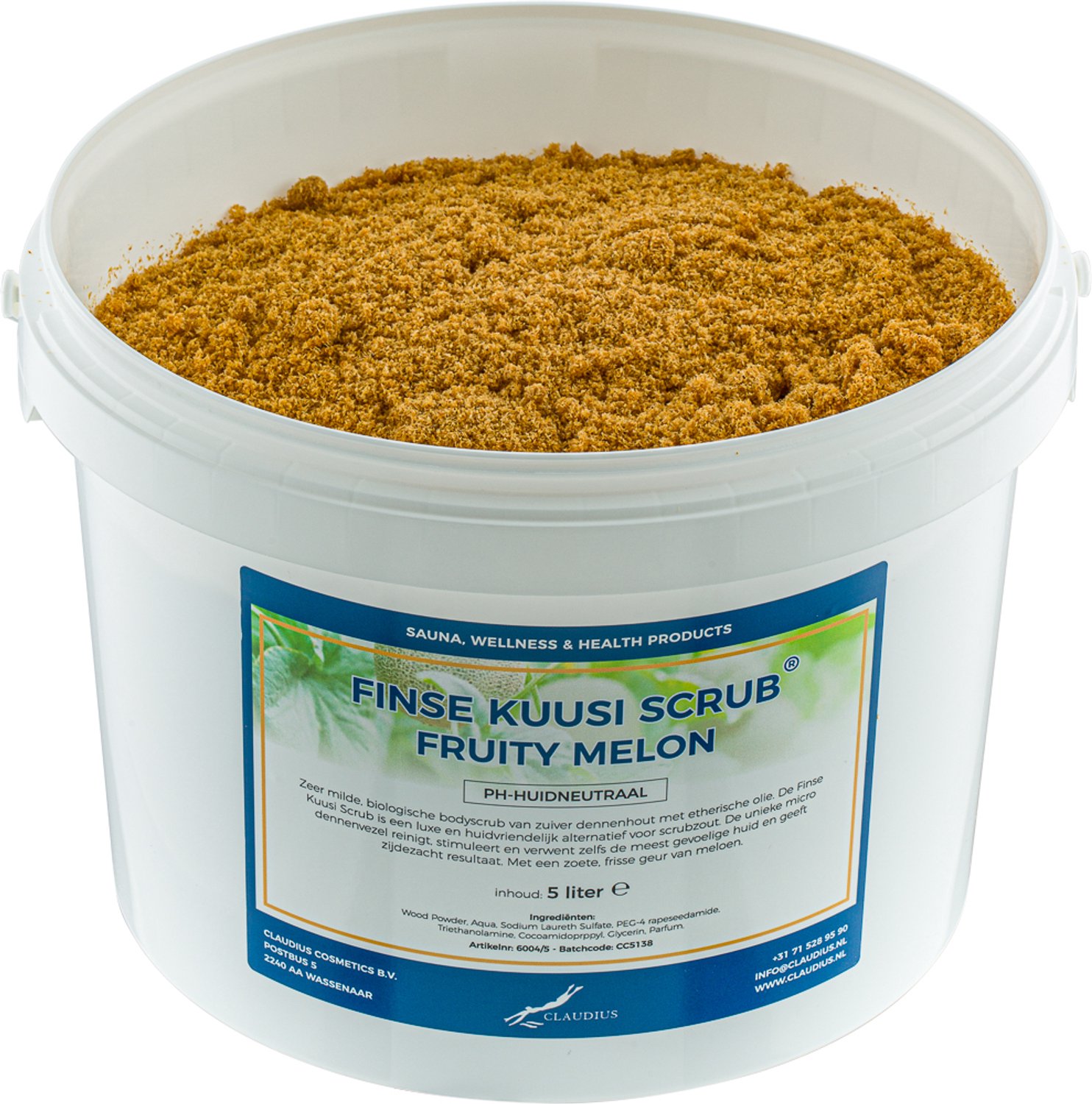 Claudius Kuusi Scrub Fruity Melon 5 liter - Hydraterende Lichaamsscrub - Body Scrub