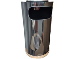Rubbermaid Vuilnisbak anex asbak 45,4 ltr ATRIUM Zwart