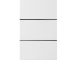Honeywell Deurbelgong D117 - Bedrade Deurbel met Ding Dong Tweetonig Geluid - Werkt op Trafo 8V of op 4x 1,5V Batterijen - Volume Circa 80 dB(A) - Afmetingen 5 x 10 x 17 cm - Kleur Wit