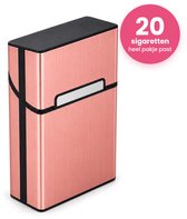 PocketMaster Sigaretten Doosje - Rose - Aluminium - Sigarettenhouder - Weerbestendig - Stevige en Luxe Sigarettendoosjes
