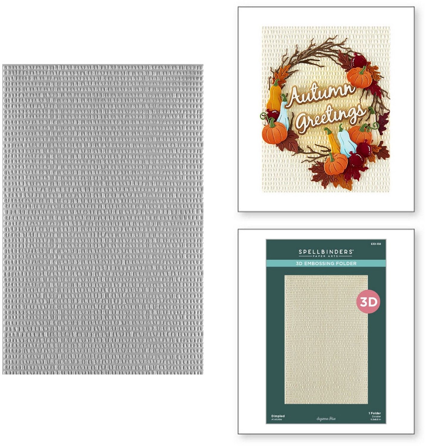 Spellbinders 3D Embossing Folder - Dimpled - 14 x 21,6 cm