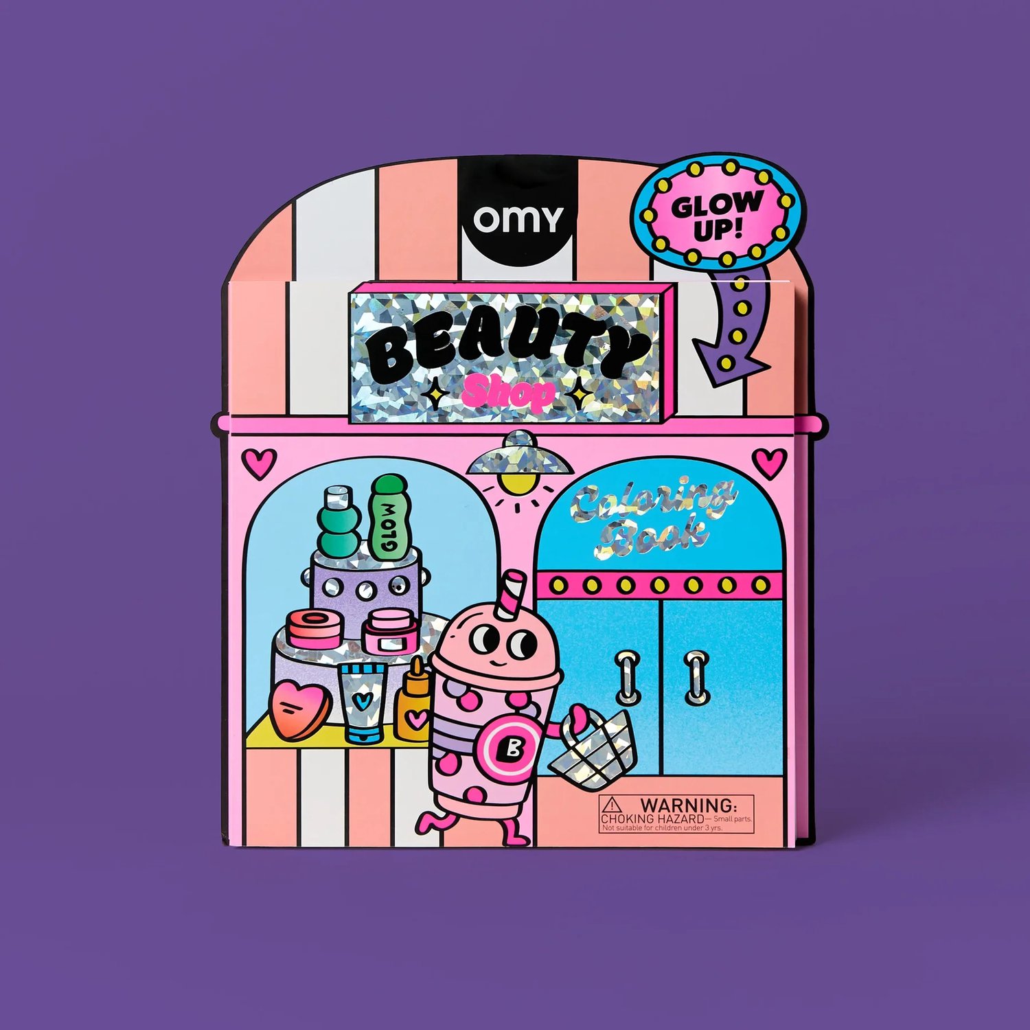 OMY - Kleurboek Beauty Shop - Cozy coloring - 34 pagina's - stickervel