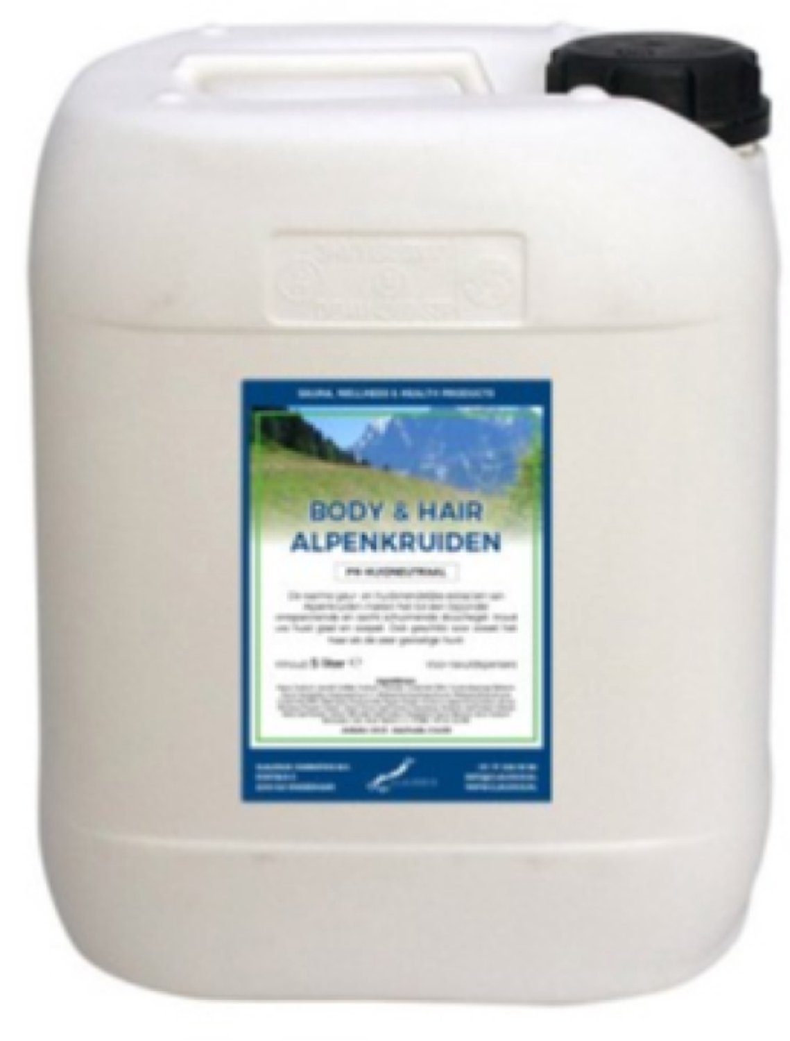 Claudius Body & Hair Alpenkruiden - 10 liter - showergel - navulling - voordeelverpakking