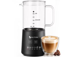 Siltcon® 6-in-1 Melkopschuimer Glas - Melkopschuimer Electrisch 600W – Melkschuimer – PFAS-vrij &…