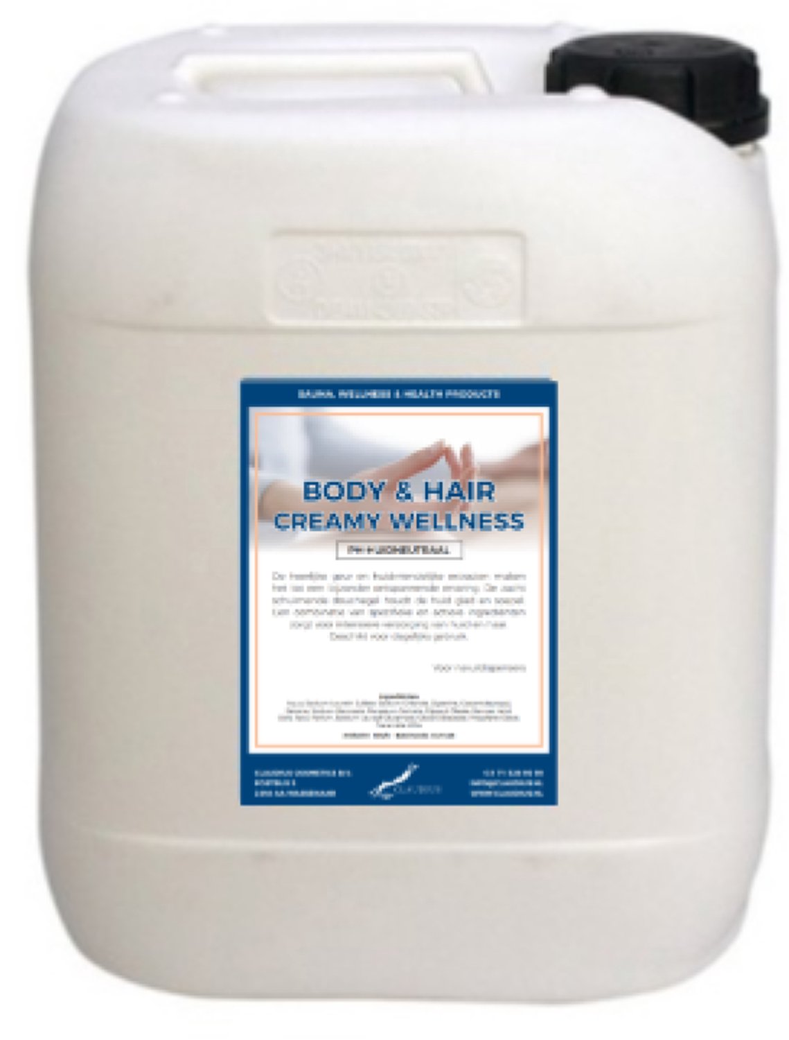 Claudius Body & Hair Creamy Wellness - 10 liter - showergel - navulling - voordeelverpakking