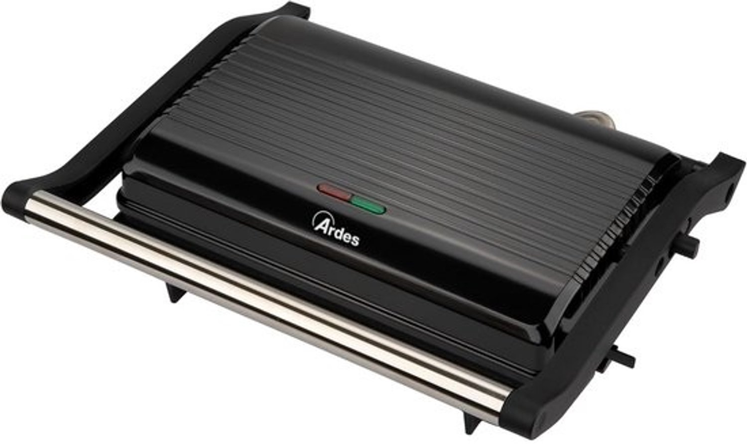 Elektrische grillpan 1000W - Antiaanbaklaag - Groot grilloppervlak voor vlees, vis en sandwiches