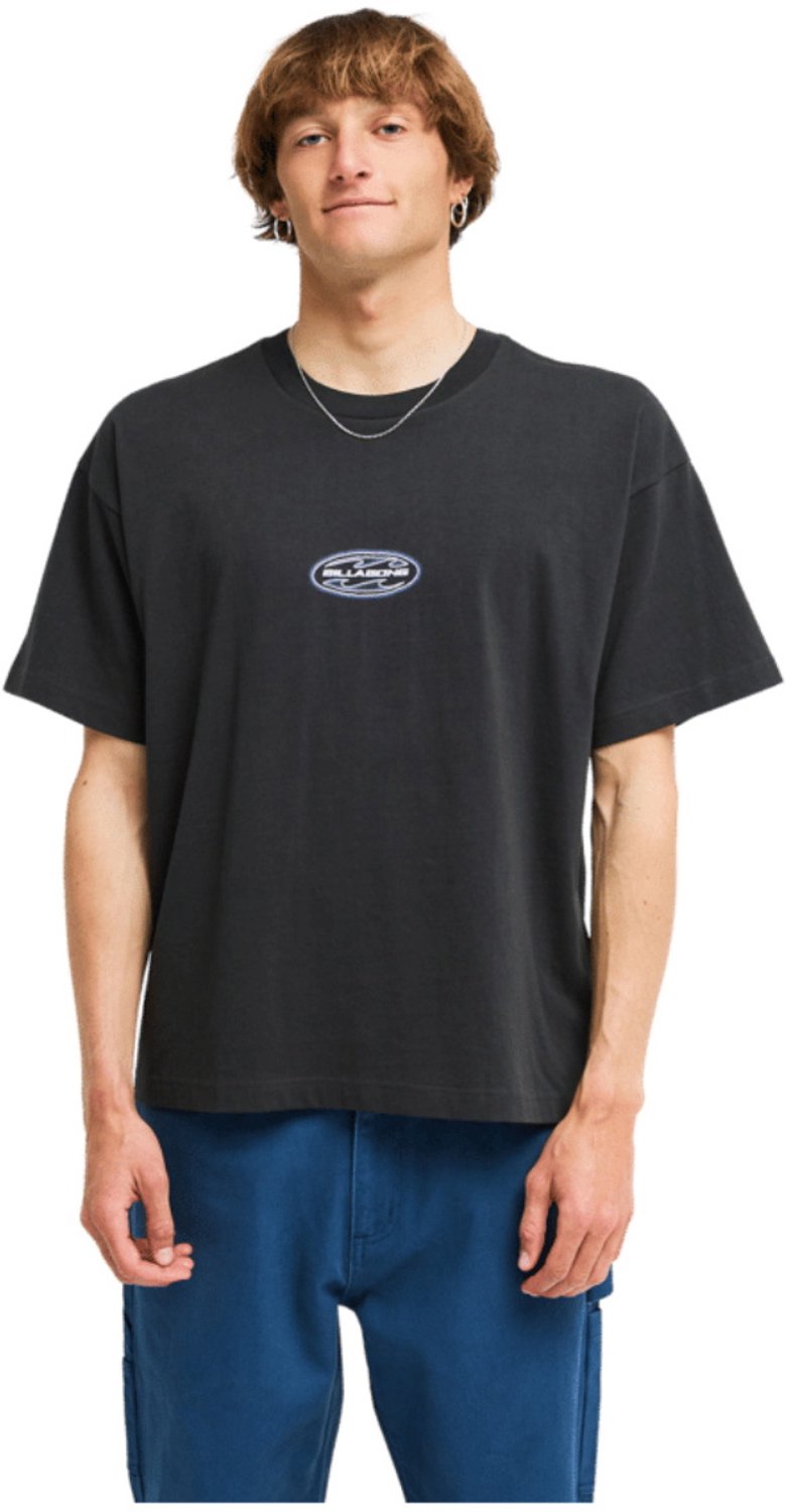 2026 Billabong Heren Core Lord OG Korte Mouw T-Shirt Blac Zwart