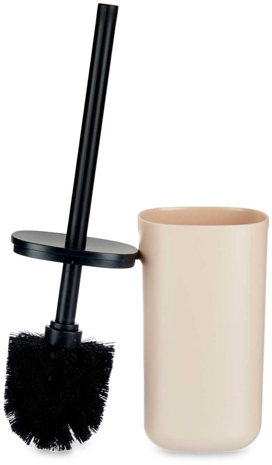 Berilo - Toiletborstel in een afsluitbare container, gemaakt van kunststof, 9,6 x 35 cm