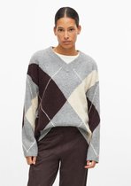 s.Oliver - female - Argyle-trui met V-hals