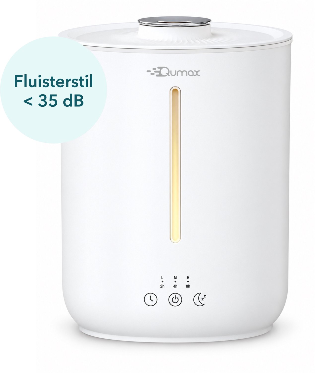 Bol.com Qumax Luchtbevochtiger met Aromatherapie – Air Humidifier – Diffuser voor Woonkamer, Kantoor, Babykamer, Slaapkamer – Ve... aanbieding
