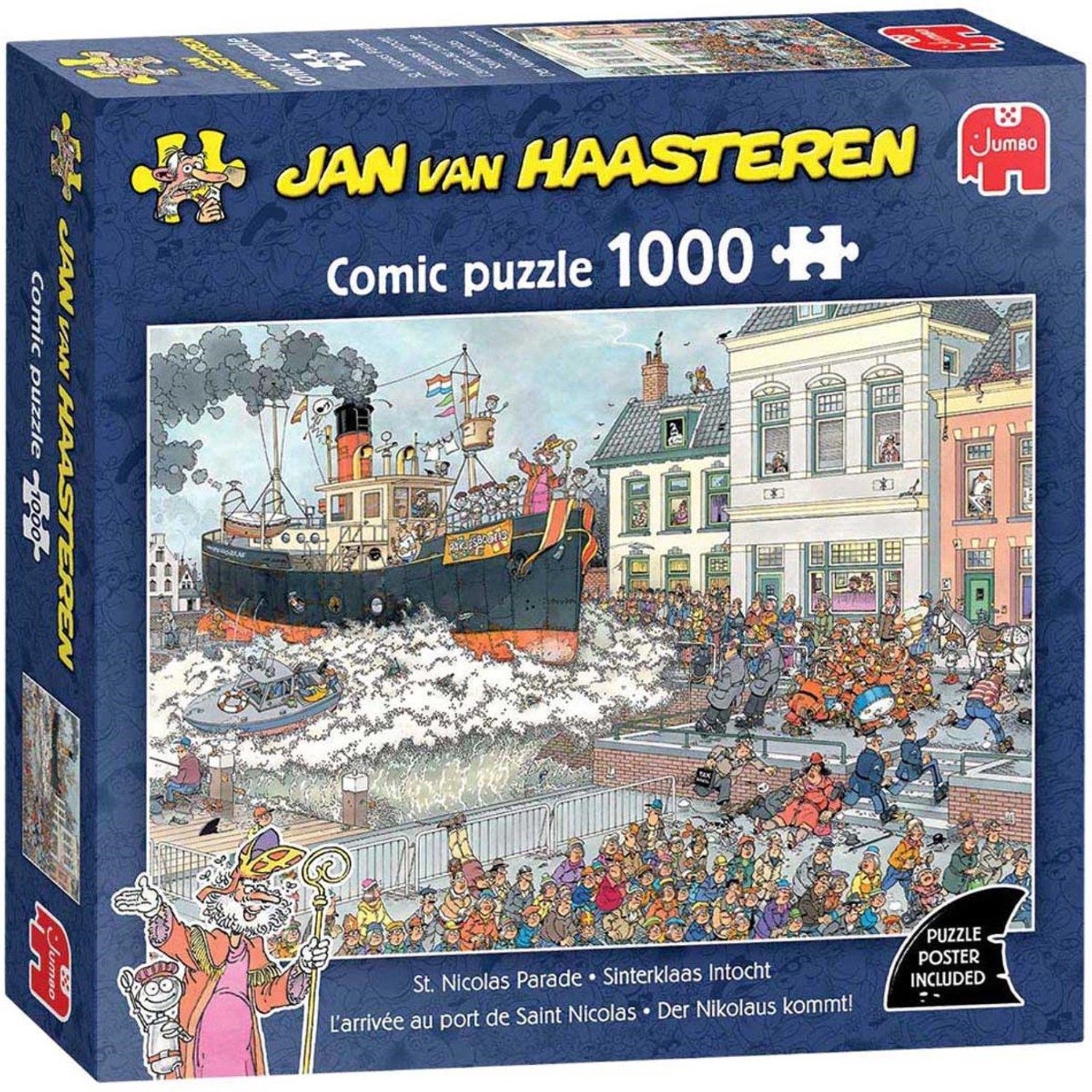 Jan van Haasteren Sinterklaas Intocht - Puzzel 1000 stukjes volwassenen - Legpuzzels — afbeelding 5