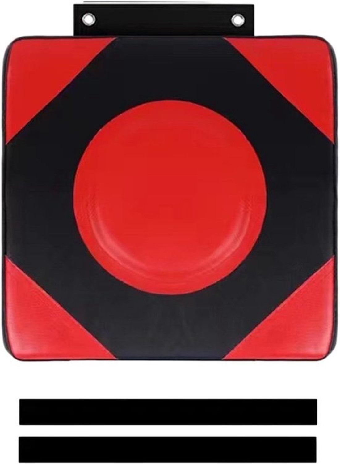 Beschermkussen voor aan de muur - Schild voor bokszak - Bokstechniek verbeteren - In hoogte verstelbaar - 30x30x10 cm - Rood