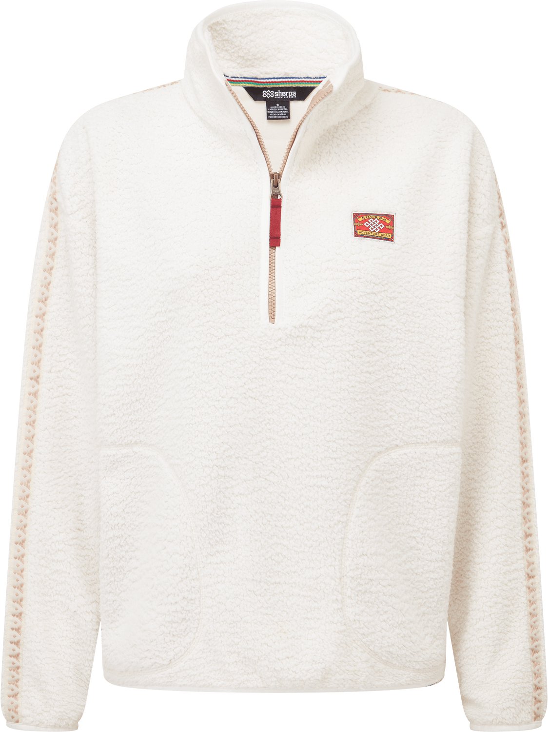 Sherpa Adventure Gear Tarcho Kwart Rits Pullover Peetho Creme