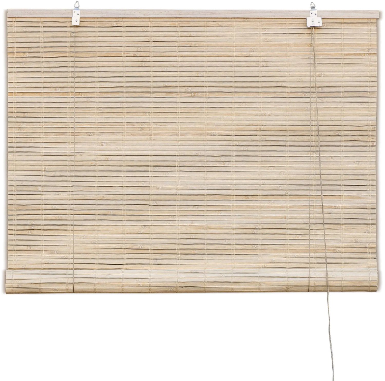 Bamelle Bamboe rolgordijn Freddy – Naturel – 120x160 cm – Bamelle - Natuurlijk & stijlvol raamdecoratie – Lichtdoorlatende zonwering – Eenvoudige & snelle montage