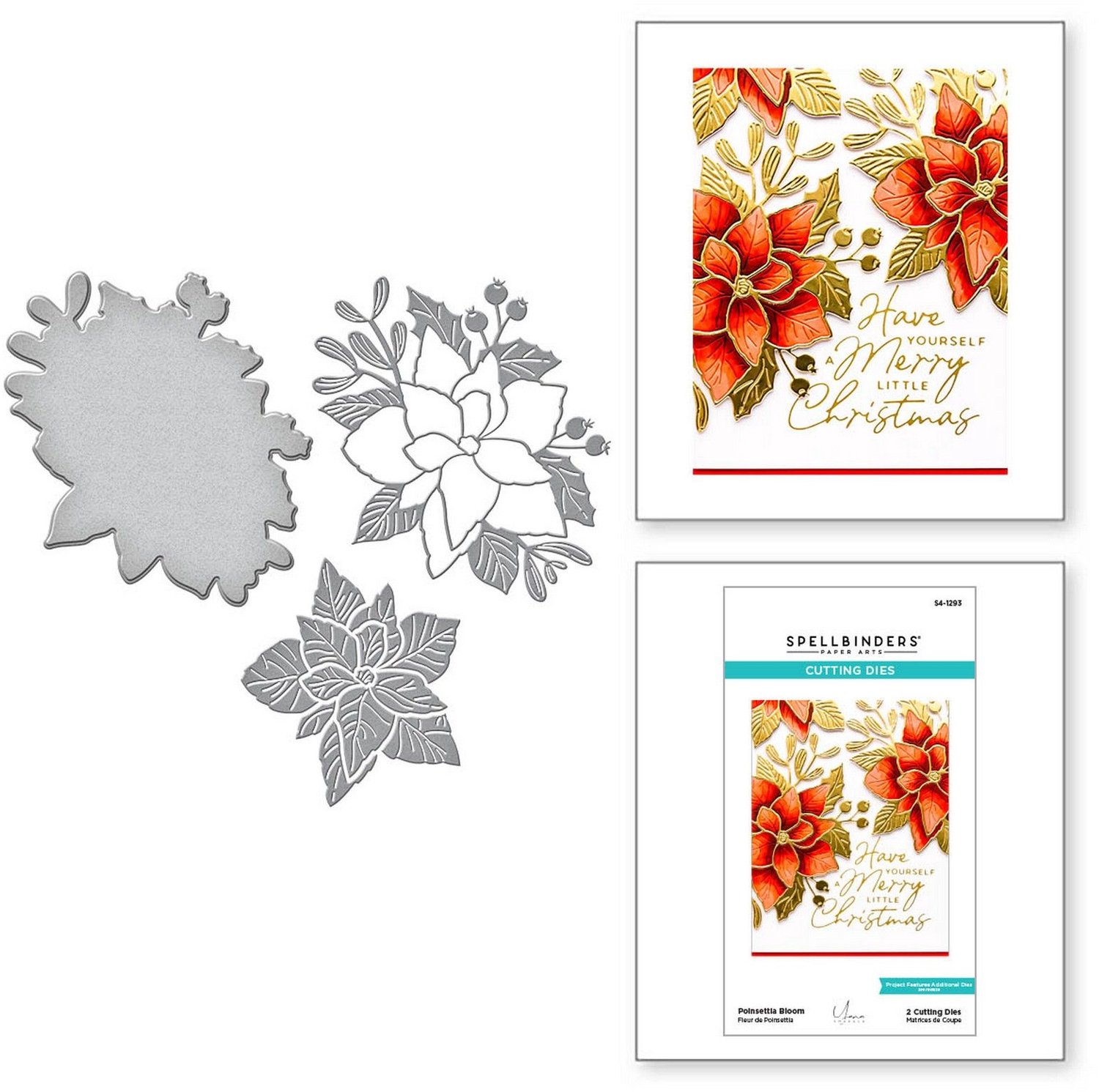 Spellbinders Snijmallen - Poinsettia Bloom - 2 st.