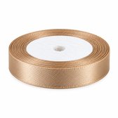 Knaak Satijn Lint - Goud - 12 mm x 25 m - Luxe Decoratielint - Glanzend - Perfect voor Cadeaus